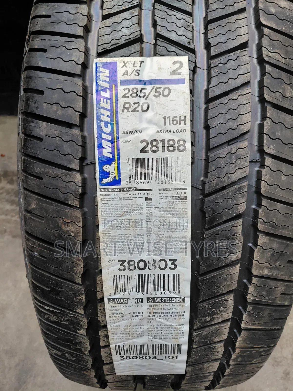 285/50r20 Michelin