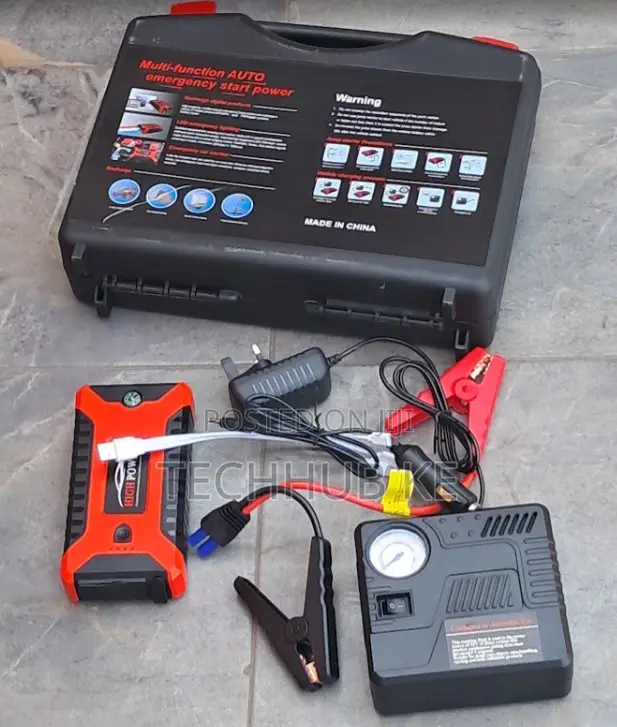 Portable 12V Jump Starter Kit for Cars, SUVs, Vans Motorcycles