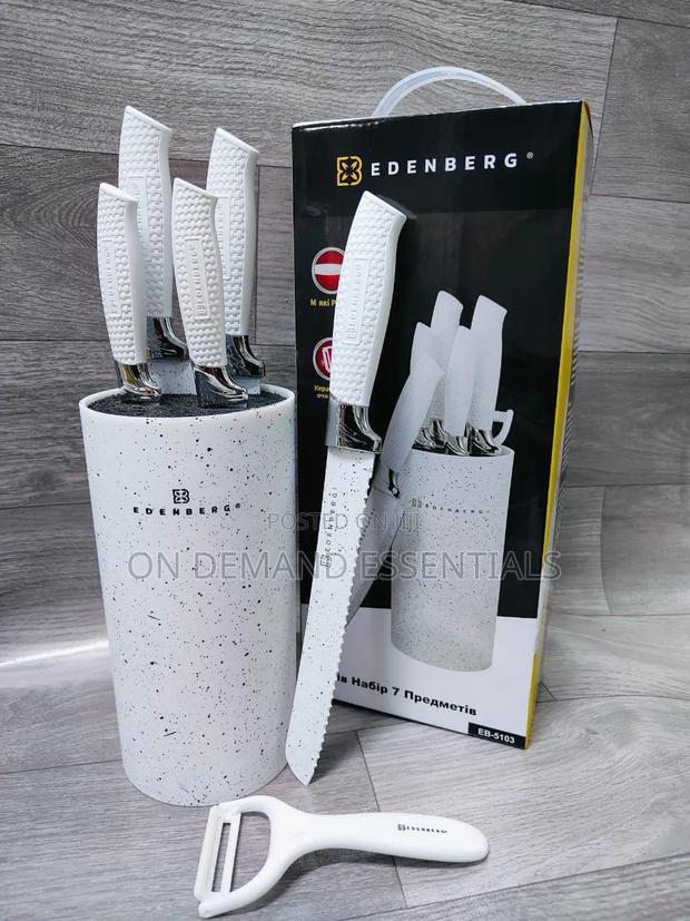 7pc Edenberg Knife Set With a Stand - thumbnail 2