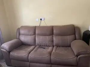 7-Seater Faux Leather Sofa Set – Excellent Condition
