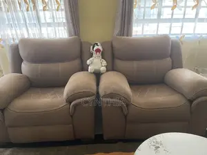 7-Seater Faux Leather Sofa Set – Excellent Condition