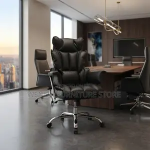 Office Chairs; Adjustable Leather Tufted Office Chairs