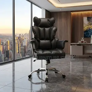 Office Chairs; Adjustable Leather Tufted Office Chairs