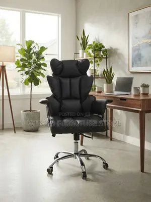 Office Chairs; Adjustable Leather Tufted Office Chairs