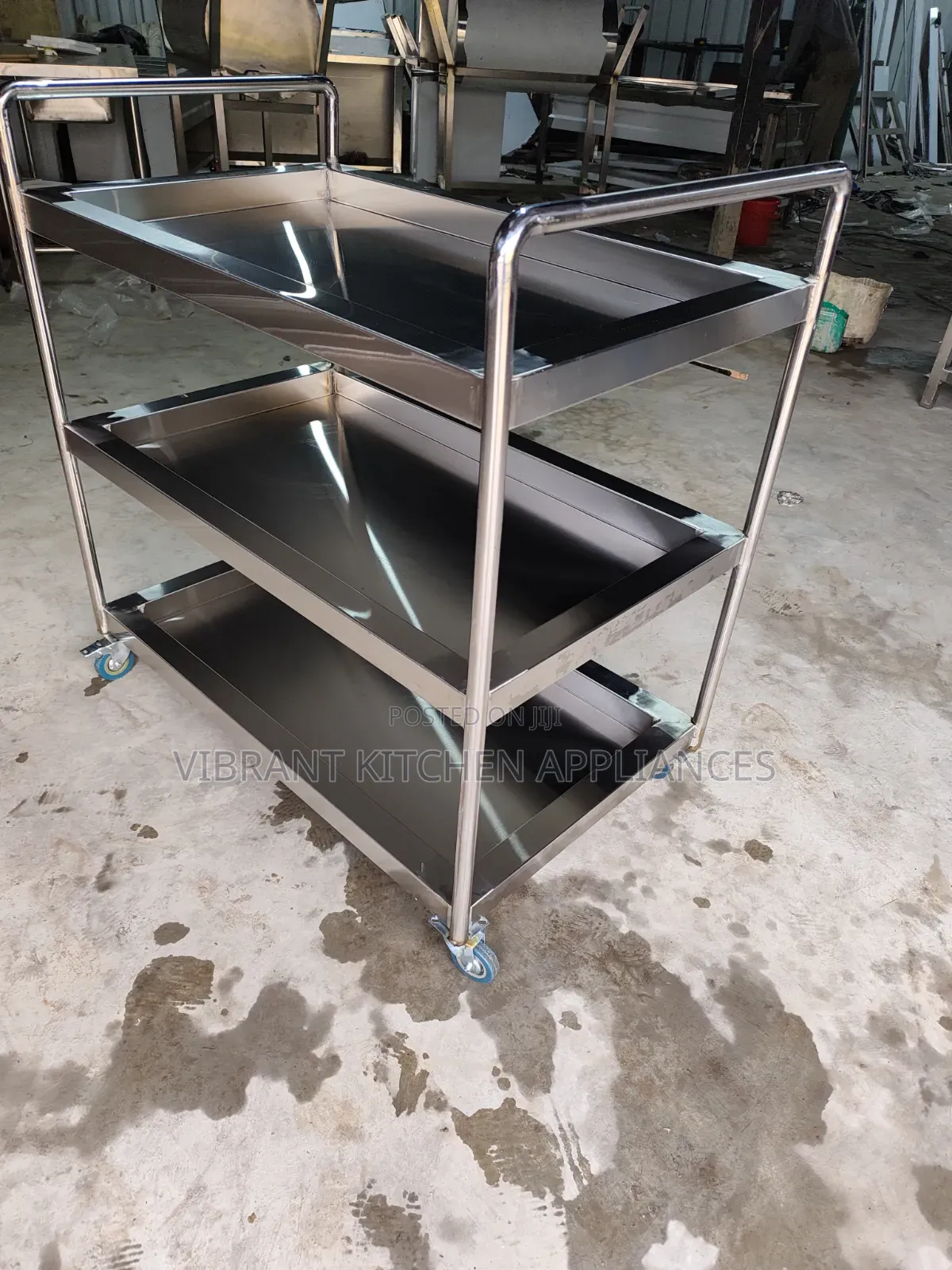 3‐Tier Medical Trolley