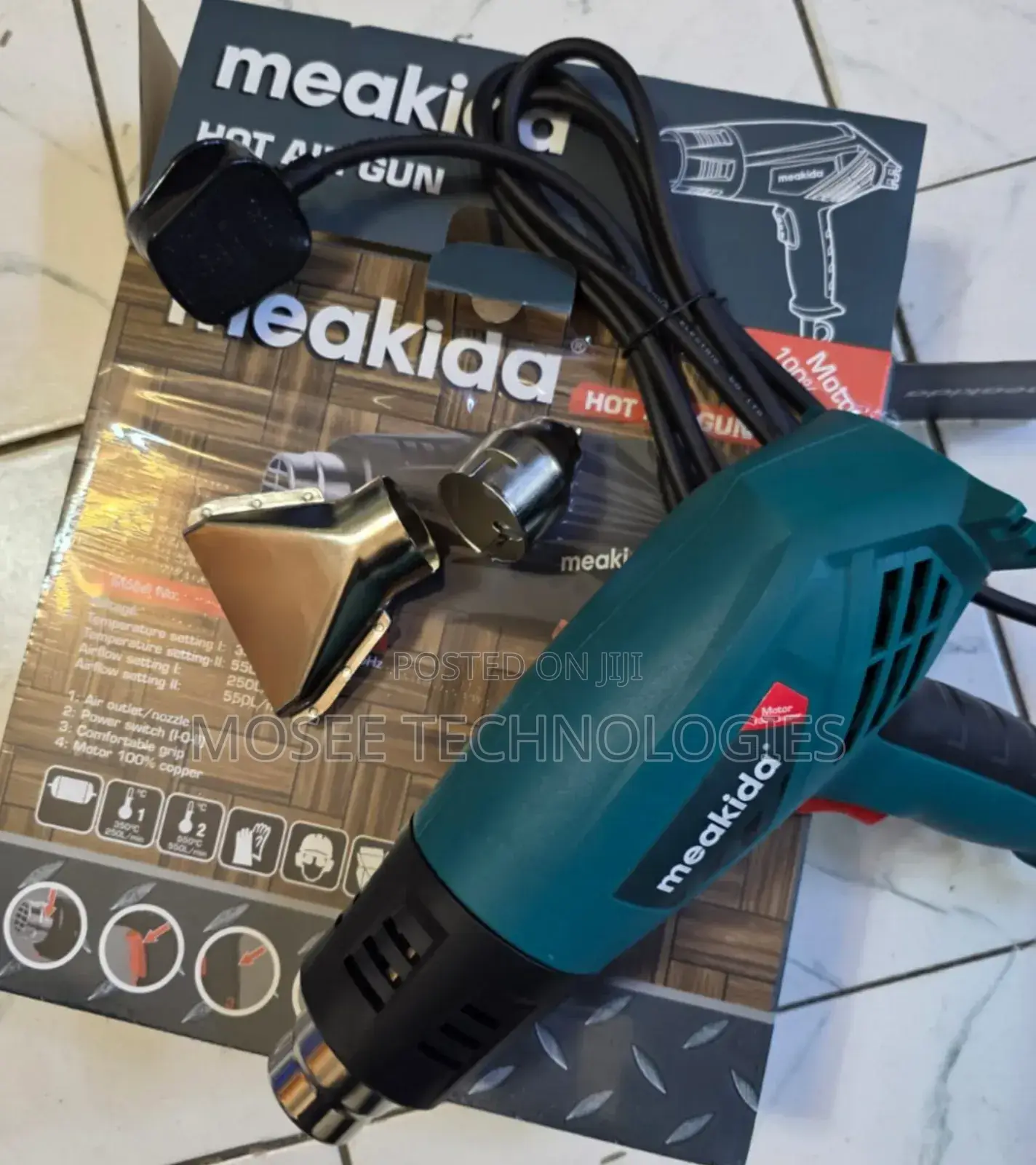 Meakida Professional Heat Gun 2000W With Adjustable Heat Settings