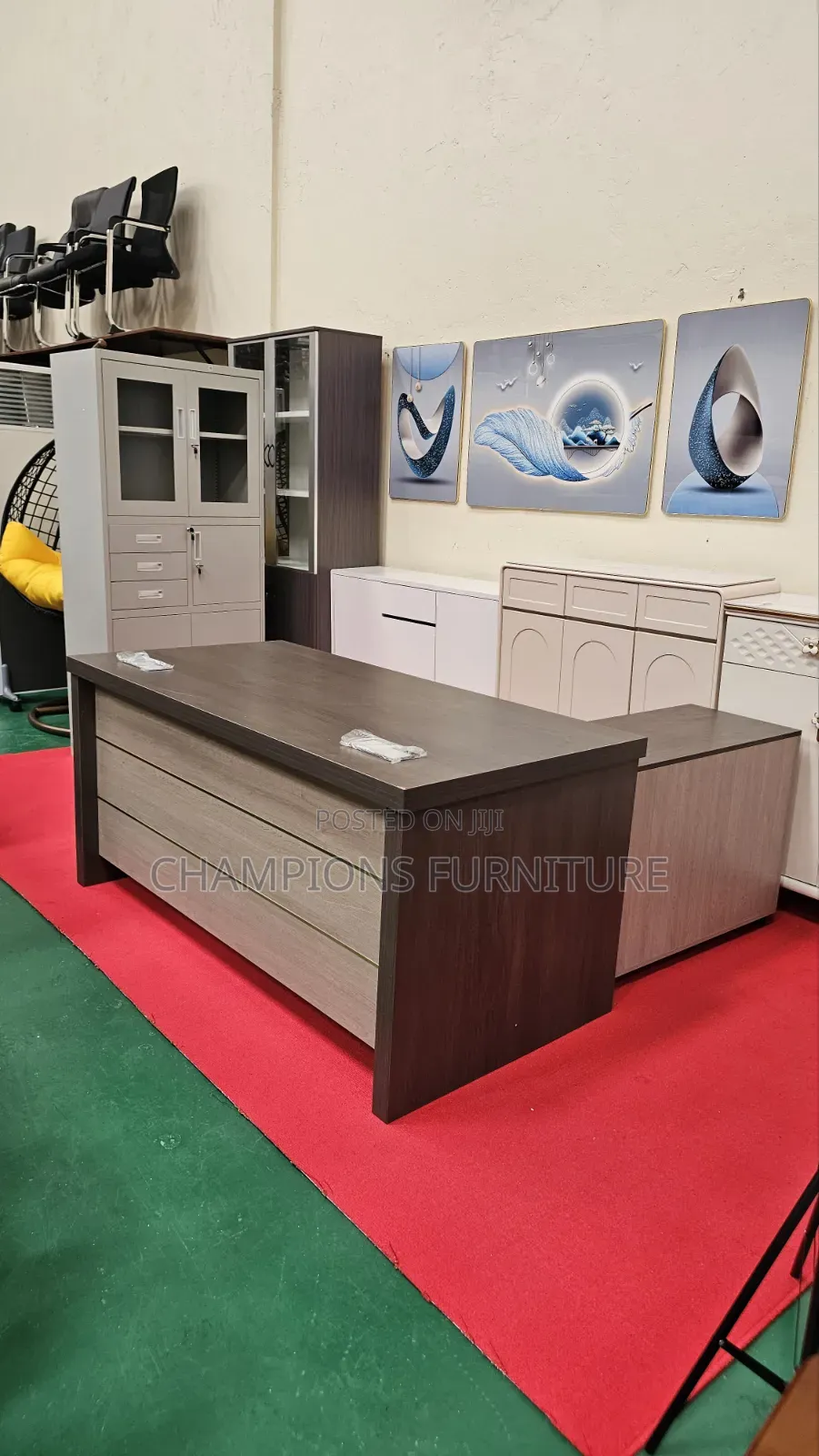 1.6M L-Shaped Executive Office Desk