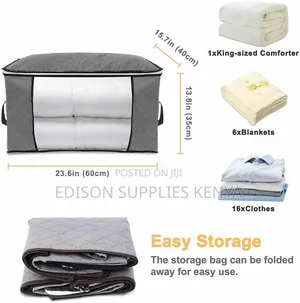 Foldable Clothes Storage Organizer for Duvets, Sheets,Moisture Proof