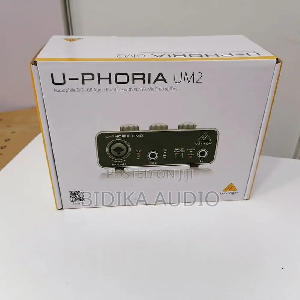 Behringer U-Phoria UM2 Interface With XENYX Mic Preamplifier