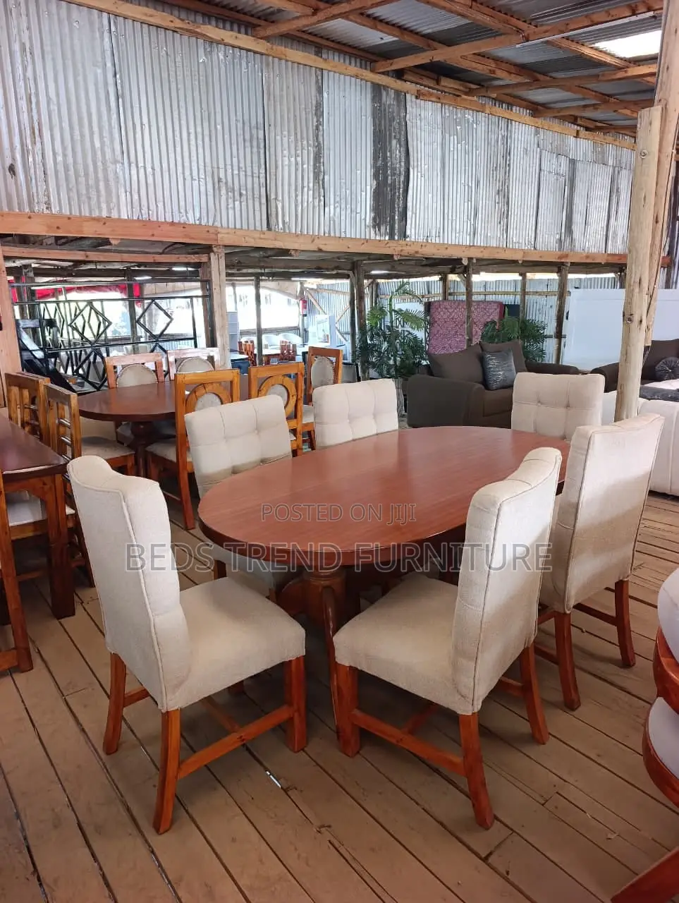 6-Seater L Seat Dining Set
