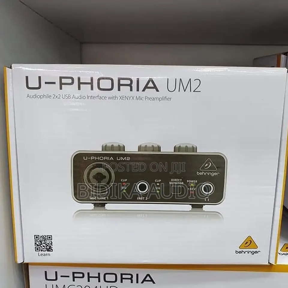 Behringer UM2 USB Desktop Recording Interface for Mac PC