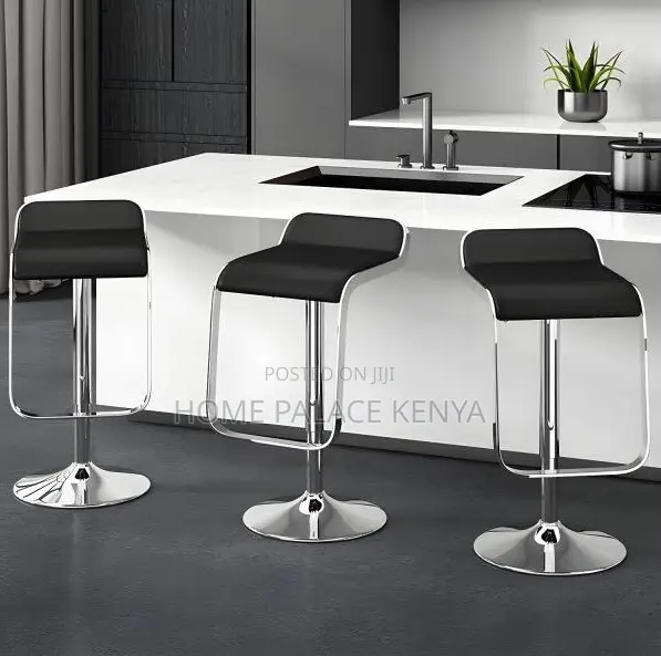Bar Stool: Silver and White Height Neta Bar Chair