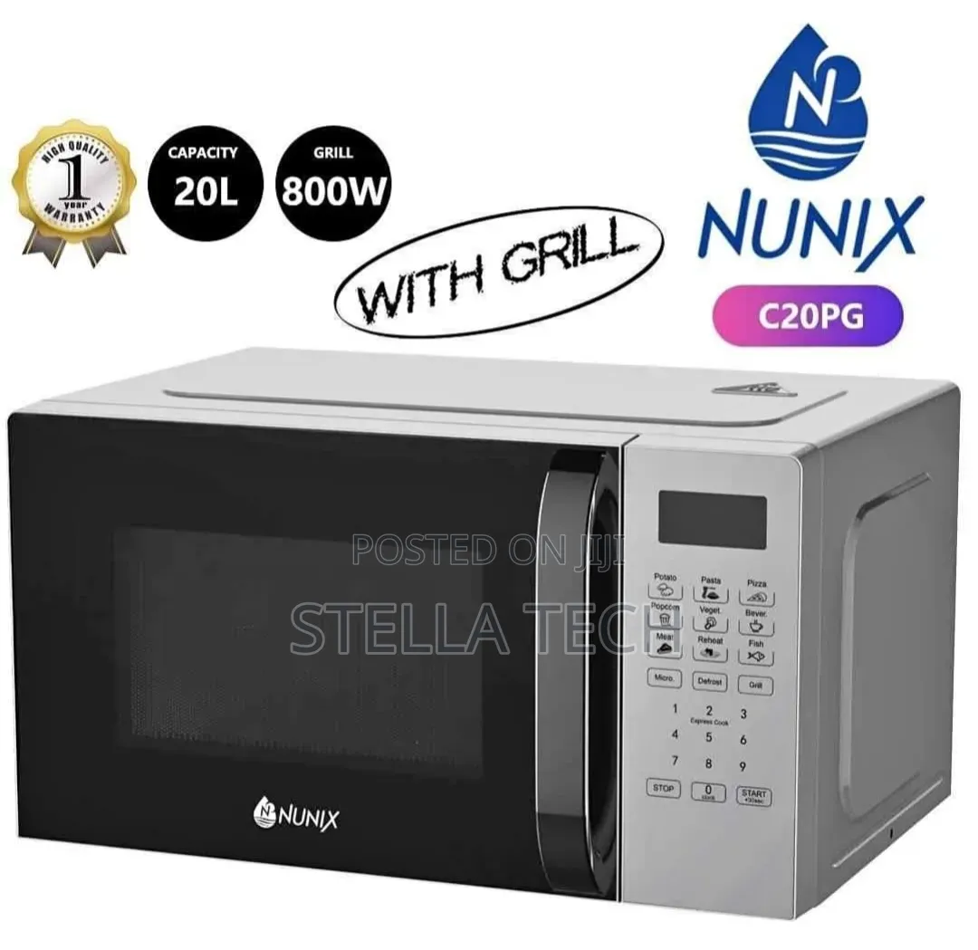 New Model 20 Litres Nunix Digital Microwave With Grill