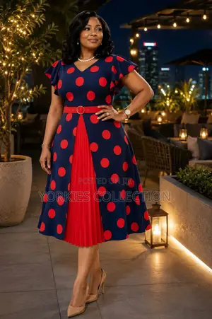 Quality Polka-Dot Skater Dress