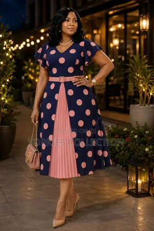 Quality Polka-Dot Skater Dress