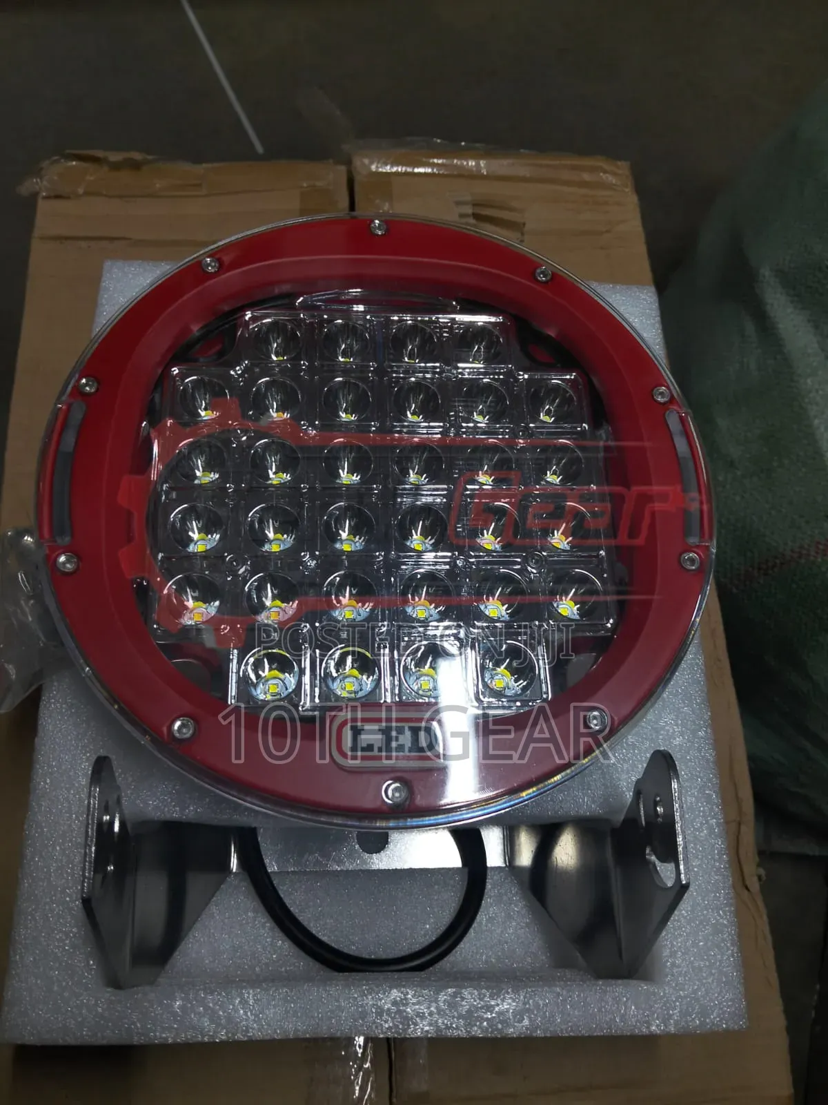 Original 9 Inch LED Flood Lights Red Right/Left PCS