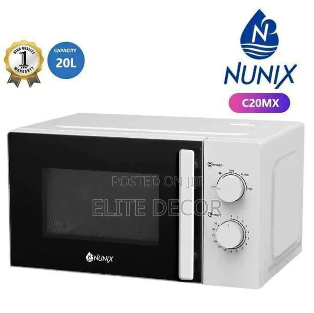 Nunix 20L Microwave Oven C20MX1 – Manual Control (White)