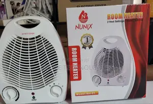 Nunix 2000W Portable Room Heater With Thermostat Control