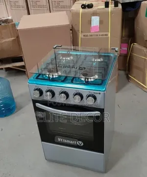 Volsmart 50×55 Standing Cooker – 4 Gas Burners With Electric Oven