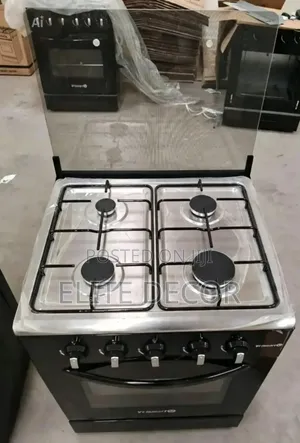 Volsmart 50×55 Free-Standing Gas Cooker – 4 Gas Burners, Electric Oven
