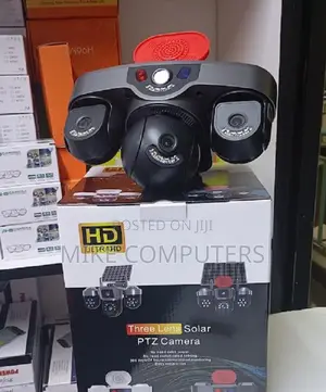 20MP 5-Lens 4-Screen Display 18x Zoom Solar-Powered CMOS AOV
