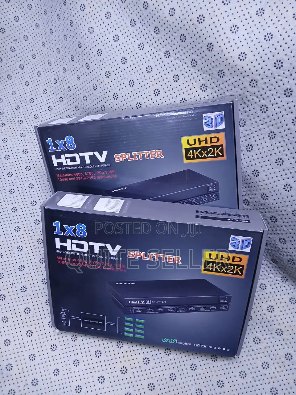 HDMI 1x8 Splitter for TV, Projector Monitor Display