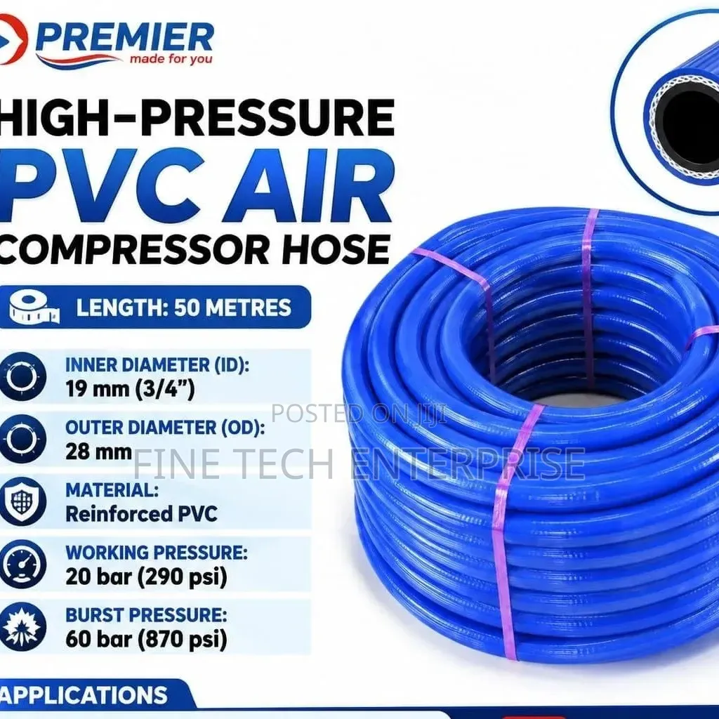 3/4 High Pressure PVC Compressor Hose