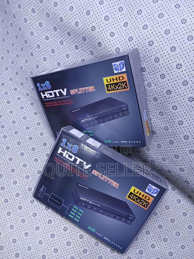 Ultra HD 1x8 HDMI Splitter for Home Commercial Use