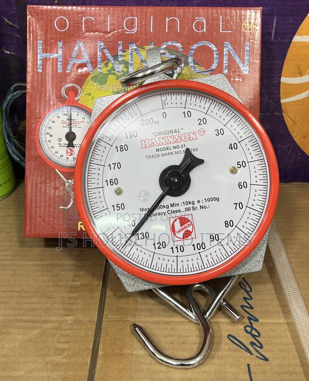 Round Spring Balance Maximum Weight HANSON HANGING 200KG