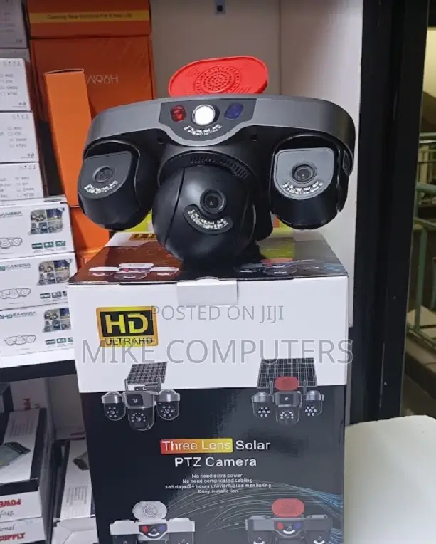 Solar Camera Outdoor 3 Lens 4G Network Ip
