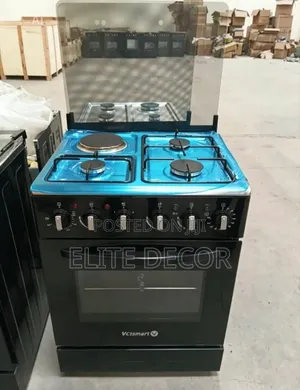 Volsmart 60×60cm Standing Cooker – 3G+1E Hotplate With Electric Oven