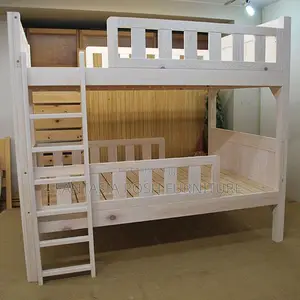 4x6 Whitewashed Wooden Double Bunk Bed: Payment on Delivery