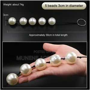 Pearl Anal Beads Plug Butt Sexy Tail Toy Balls Masturbators Sex Toys