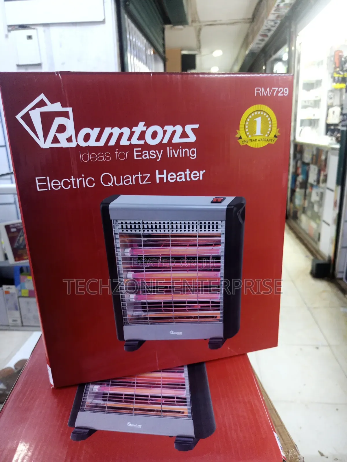 Ramtons Electric 3 Bar Quartz Heater - Rm/729 