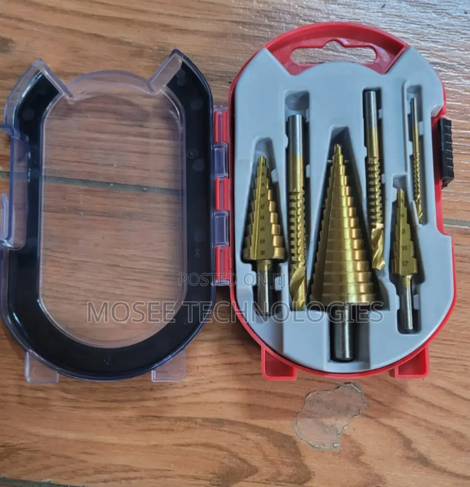 6-Piece HSS Step Drill & Hole Saw Bit Set for Metal, Wood & Plastic