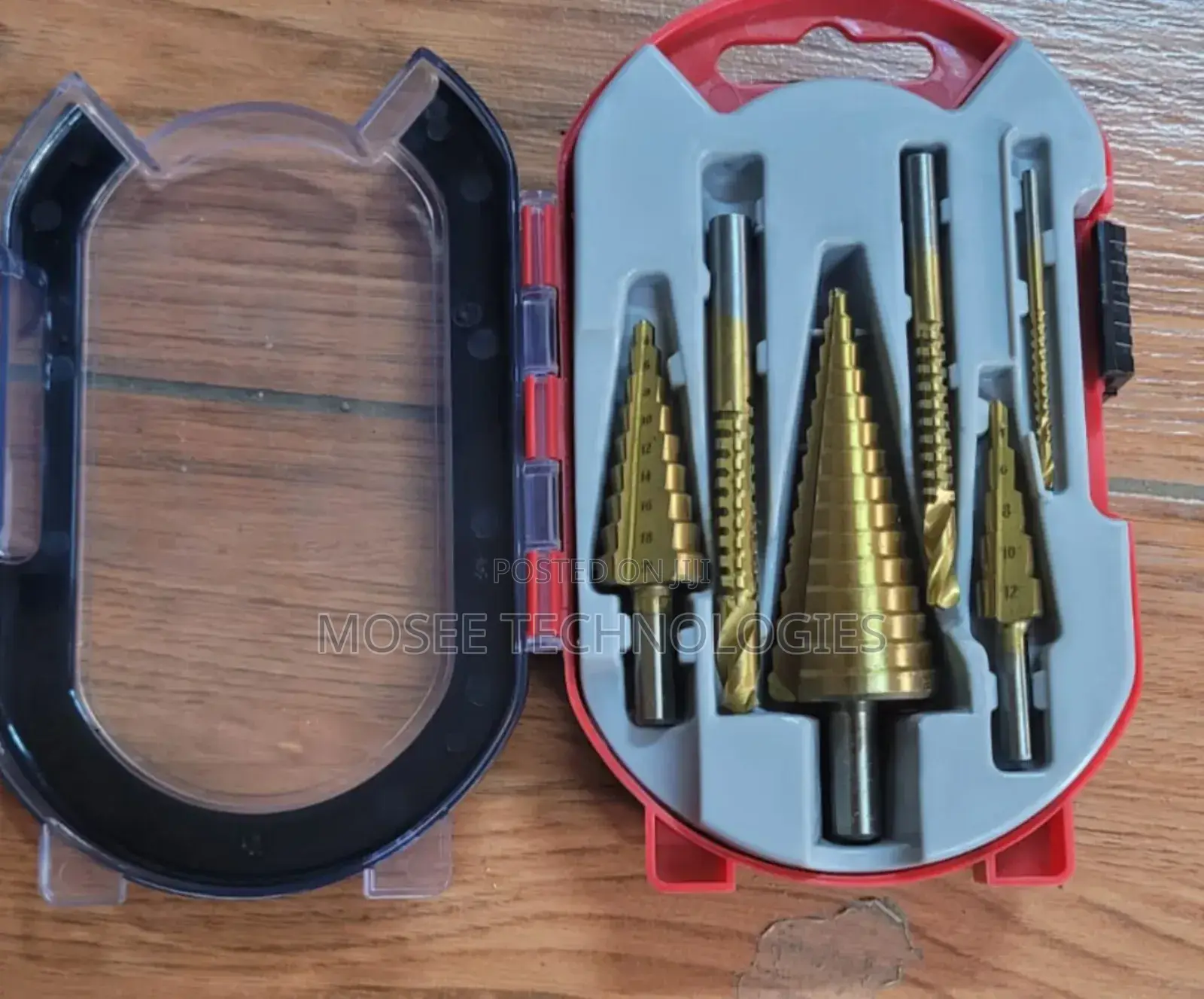 Professional 6-Piece HSS Step Drill Bit & Hole Cutter Set