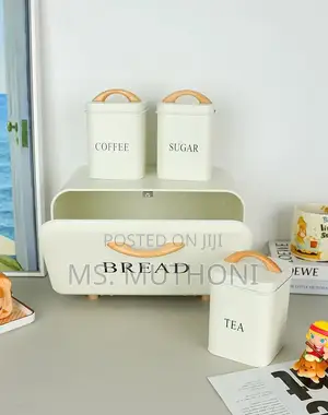 Modern Home Kitchen Bread Box / Tea Sugar Coffee Storage Carnister