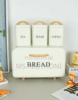 Modern Home Kitchen Bread Box / Tea Sugar Coffee Storage Carnister