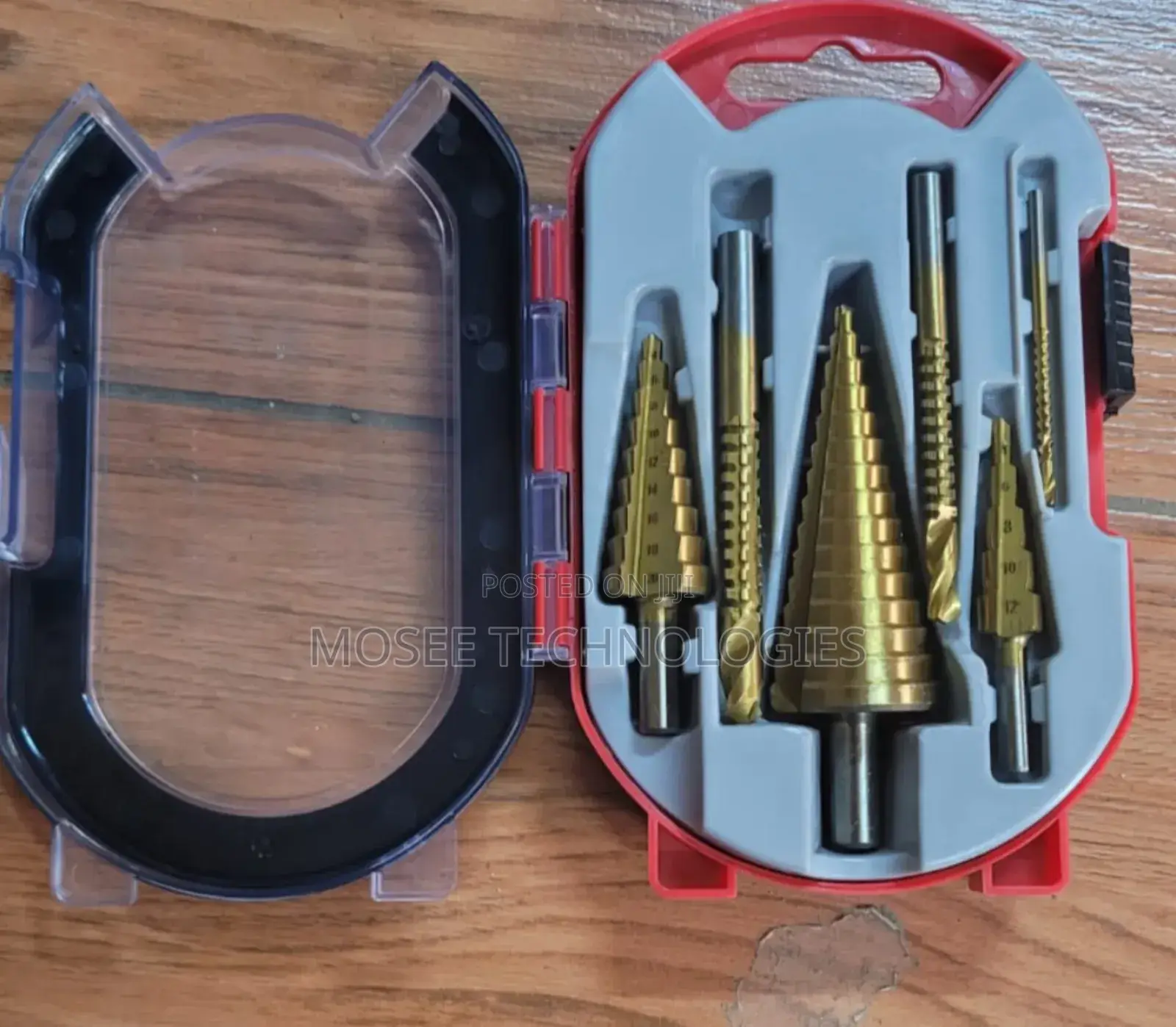 Professional 6-Piece HSS Step Drill Bit & Hole Cutter Set