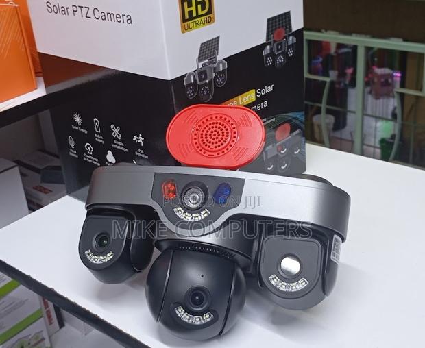 Smart 3-Lens 24/7 Recording Security Camera - main view