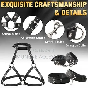 BDSM Sex Bondage Breast Restraints Wrist Thigh Cuffs B to E Cup Neck