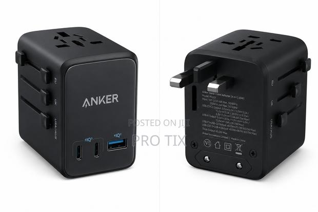 Anker Nano Travel Adapter (4-in-1, 65w) Black