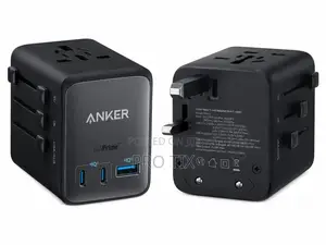 Anker Nano Travel Adapter (4-in-1, 65w) Black
