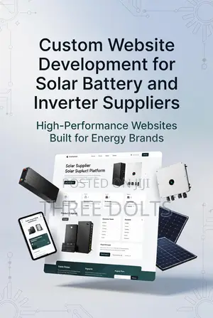 Custom Website Development for Solar Battery and Inverter Suppliers