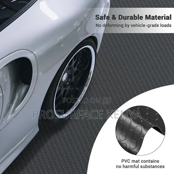Heavy-Duty PVC Coin Mat | Garage, Gym Workshop Flooring