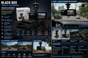 Black Car Dash Cam Black Box Traffic Recorder Front/Rear Dash Camera