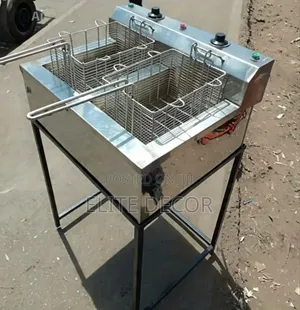 Commercial 10L Double Deep Fryer With Stand – Jua Kali Made
