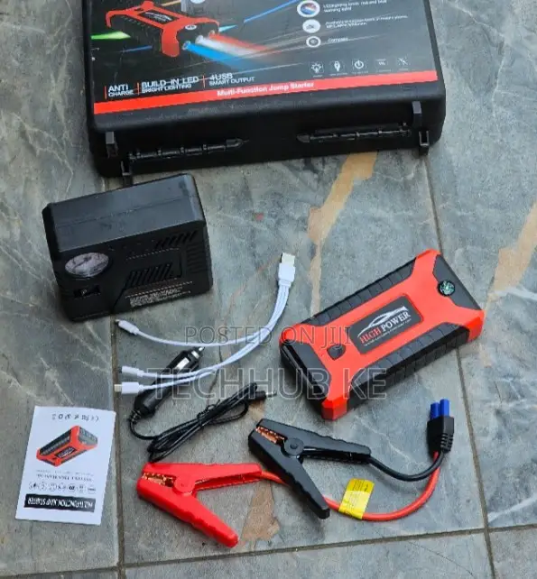 All-in-One Car Jump Starter Power Bank 600A Portable Battery Kit