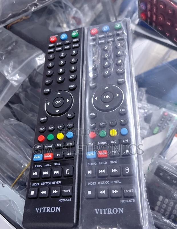 High Quality Vitron Smart TV Replacement Remote Control + Batteries. - main view