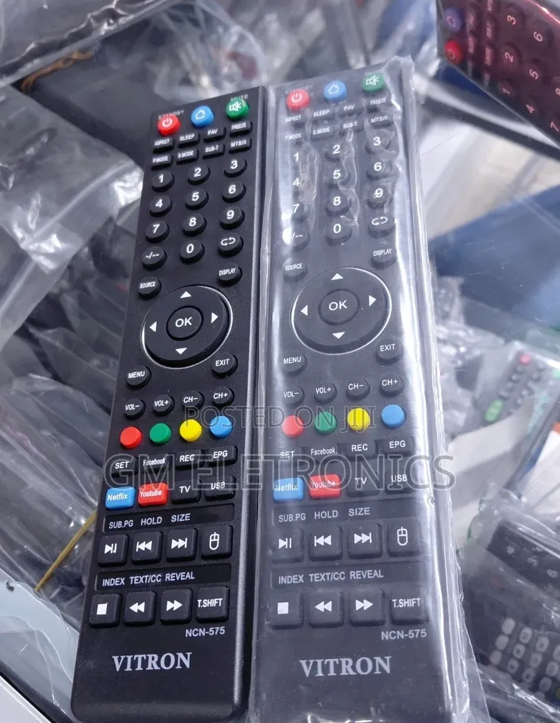 High Quality Vitron Smart TV Replacement Remote Control + Batteries.